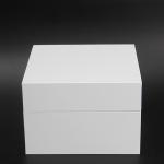 Custom White Wooden Watch Box PU Inside Material For Twist Watch Storage