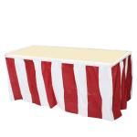 Black Stripe Modern Plain Style Square table skirt Party Event Supplies