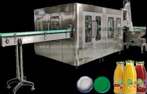 Wholesale Automatic Juice Flavor Glass Bottle Filling Machine , Water Bottling Equipment / Line from china suppliers