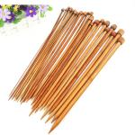 12Pcs Set Light Bamboo Circular Knitting Needles Single Pointed Knitting for