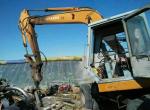 10 ton Used Hitachi Excavator ,Wheel EX100WD Excavator