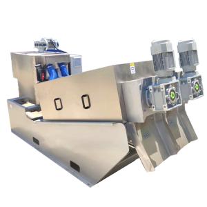 Wholesale Solid Liquid Separation SS304 Spiral Sludge Dewatering Machine Automatic Screw Type from china suppliers