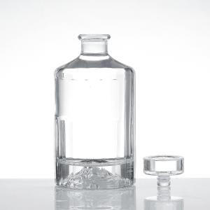 Wholesale 150ml Custom Glass Vodka Bottle with Exquisite Embossed and Collar Material Glass from china suppliers