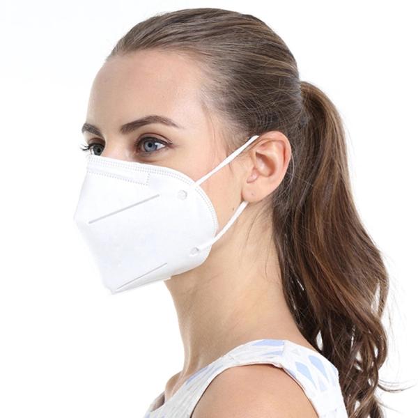 Damp - Proof Disposable Dust Mask White Color 3D Solid Arc Design Smooth