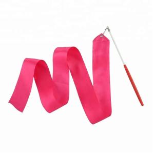 Wholesale 4m Silk Artistic Gymnastics Ribbon , Gymnastics Twirling Ribbon Soft Nylon Material from china suppliers