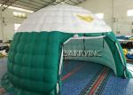 Green White Air Dome Advertising Inflatable Tents PVC Fabrics For Party / Event