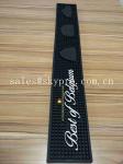 Embossed Logo Molded Rubber Products Rubber Black Silicone Soft PVC Bar Mat