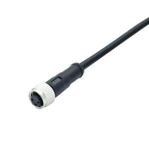 Wholesale 5P Screw IP67 Straight M8 Waterproof Connector 2 3 4 5 8 Pin X Cording from china suppliers