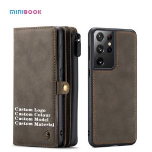 Wholesale Minibook Design PU Leather Phone Case for Samsung S21 Ultra Slim and Lightweight from china suppliers