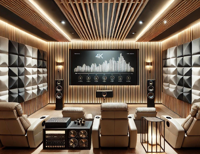 Decorative Acoustic Panels Stylish Finish For Home Theater Sound Control