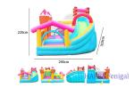 Inflatable Jumping House Yard Games Kids Ice Cream Air Bouncing Jumping Castle
