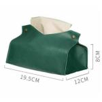 Fancy Real Leather Debossed Car Tissue Box BPA Free