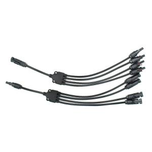 Wholesale 6mm Black Solar Panel PV Cable 20A Branch Connector Photovoltaic All In 1 from china suppliers