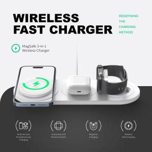 Wholesale 3 In 1 Wireless Phone Charger 5W 7.5W 10W 15W For Charging / 1 X Type C Cable from china suppliers