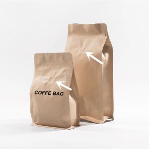 Wholesale 16oz 1lb Flat Bottom Coffee Aluminum Foil Bag With One Way Valve from china suppliers