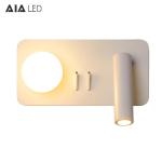 led bed wall light for bed headboard reading wall light/hotel led bedside wall