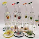 34mm Male Female Freezable Glycerin Coil Glass Ash Catcher for Smoking Water