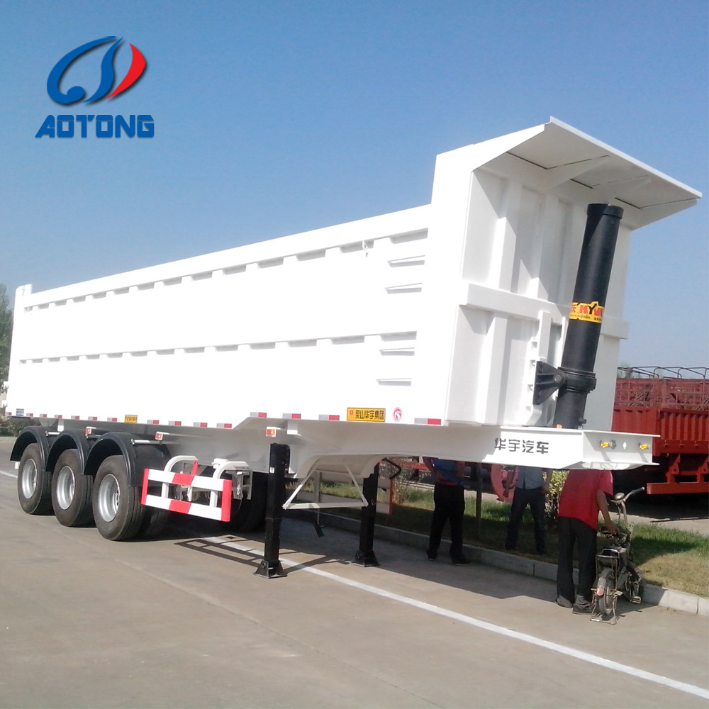 Truck Trailer Essential Heavy Duty 3axle Rear Tipper/Dumping Semi Trailer/Box Trailer