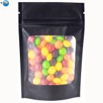 250/500g 1kg Top Food Grade Reusable Flat Bottom Clear Window Snack Packaging k