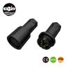 Buy cheap Round Cable Flange7.0MM IP68 8 Pin Waterproof Led Connector from wholesalers