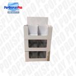 Store Seasonal 2-Tier Cardboard Quarter Pallet Display Stand To Promote