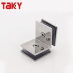 Durable 45*45mm Shower Clamps for Tempered Glass Mounting in Corner of Bathroom