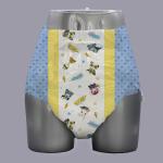 Anti-Leak 3D Leak Prevention Channel Ultra Thick Blue Feel Free Adult Diaper