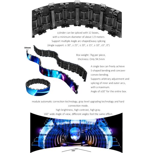 500*500 Outdoor IP65 Waterproof LED Display Screen Rental Cabinet Large LED Screens for Concerts