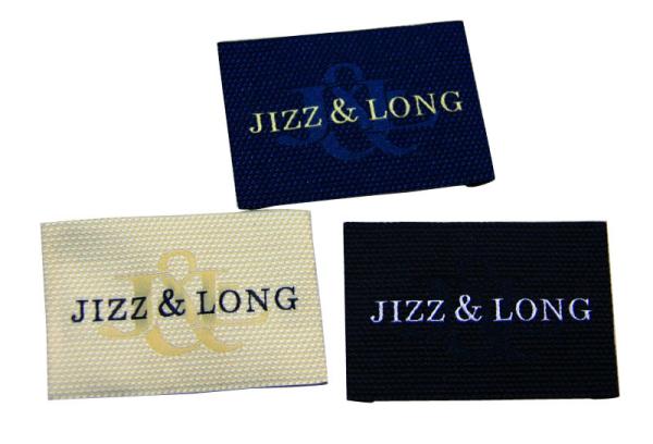Clothing Woven Labels Customized Luxury Design viaries size With Veins for Men\s