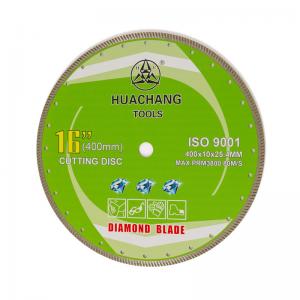 Wholesale Dry Cut Continuous Diamond Turbo Blade For Granite 16inch 400mmx25.4mm from china suppliers