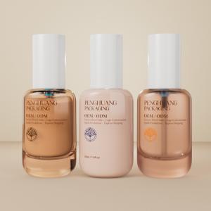 Wholesale Transparent Foundation Glass Bottle 30ml 1oz Wholesale Empty Foundation Bottles with cap from china suppliers