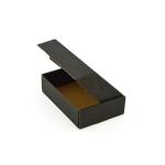 Black Shipping Corrugated Paper Box 4c Printing For Mailing