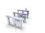Anti-Pinch Swing Barrier Turnstile High Operation High Speed Gate With Alarm