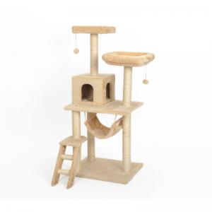 Wholesale Weight 10kg Cat Climbing Tower Neutral Color Tone Multi-Platform 50kg Load Capacity from china suppliers
