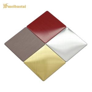 Wholesale 0.75mm Thickness Stainless Steel Sheet Red Color Hairline Brushed Decorative Rice Cooker from china suppliers