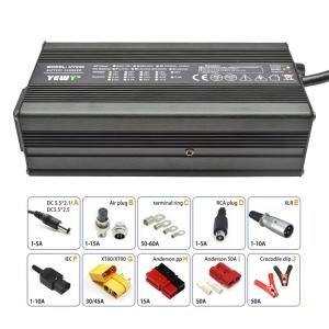 Wholesale Multi Voltage Electric Scooter Charger 12V 24V 36V 48V With Silent Cooling Fan from china suppliers