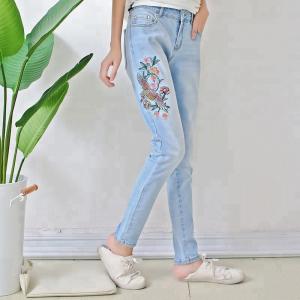 Wholesale Skinny Fit Women Denim Skinny Jeans , Long Denim Pants For Young Ladies from china suppliers