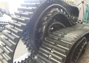 Wholesale 100mm Pitch Dumper Rubber Tracks Black Color With High Tensile Strength from china suppliers