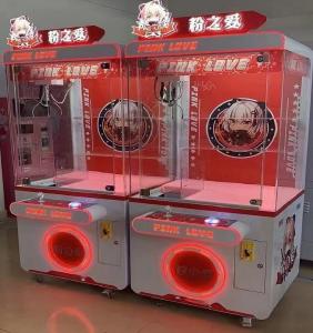 Wholesale Earn money coin operated fully transparent hardware cabinet doll machines for stuff toys from china suppliers