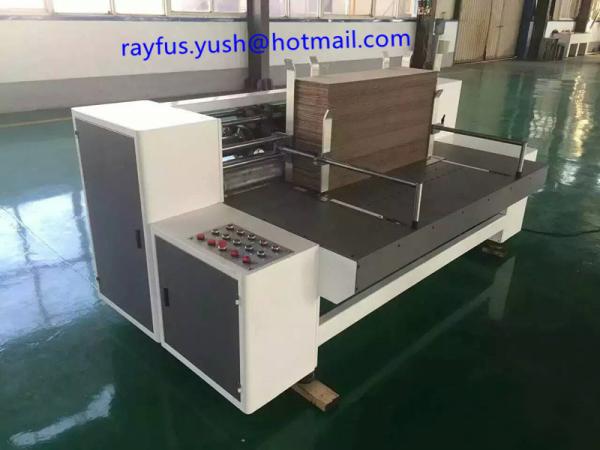 Small Inner Box Rotary Slotter / Slitting Corner Cutting Carton Box Making