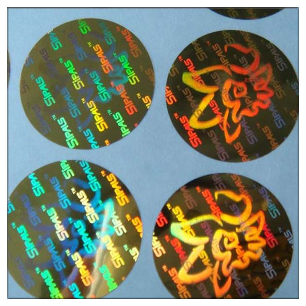 Golden color hologram 3d hologram security sticker label ,Rainbow Hologram Sticker Holographic Self Adhesive Label
