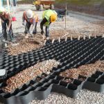OEM Perforated Plastic Gravel HDPE Geocell Ultrasonic Needle Welding