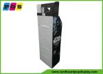 Five Shelves Cardboard Retail Display , 7 Inch LCD Screen Shop Display Stands
