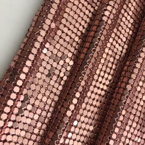 Wholesale Flexible Aluminum Sequin Mesh Fabric Chain mail Fabric For Table Cloth Chain mail Curtains from china suppliers