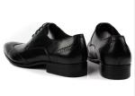 Mens Full Grain Leather Shoes Stylish Brogue Design Men Pointed Formal Dress