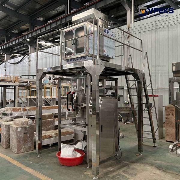 Pop Corn Potato Chip Weigher Packing Machine For Coffee Beans Packaging