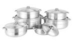 Multi Cookware Aluminum Steamer Cooking Pot with Bakelite Handle
