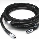 Steel Wire Braided Flexible Petrol Pump Hose With 3/4" Npt Inlet 4 Meters