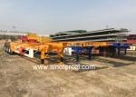 Flat Bed Semi Trailer 40ft Skeletal Semi Trailer 28T With 2/3/4 Axles
