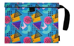 Wholesale Funky Ocean Blue Carbon Smell Proof Bags 9&quot;X7&quot; With Convenient Handle from china suppliers